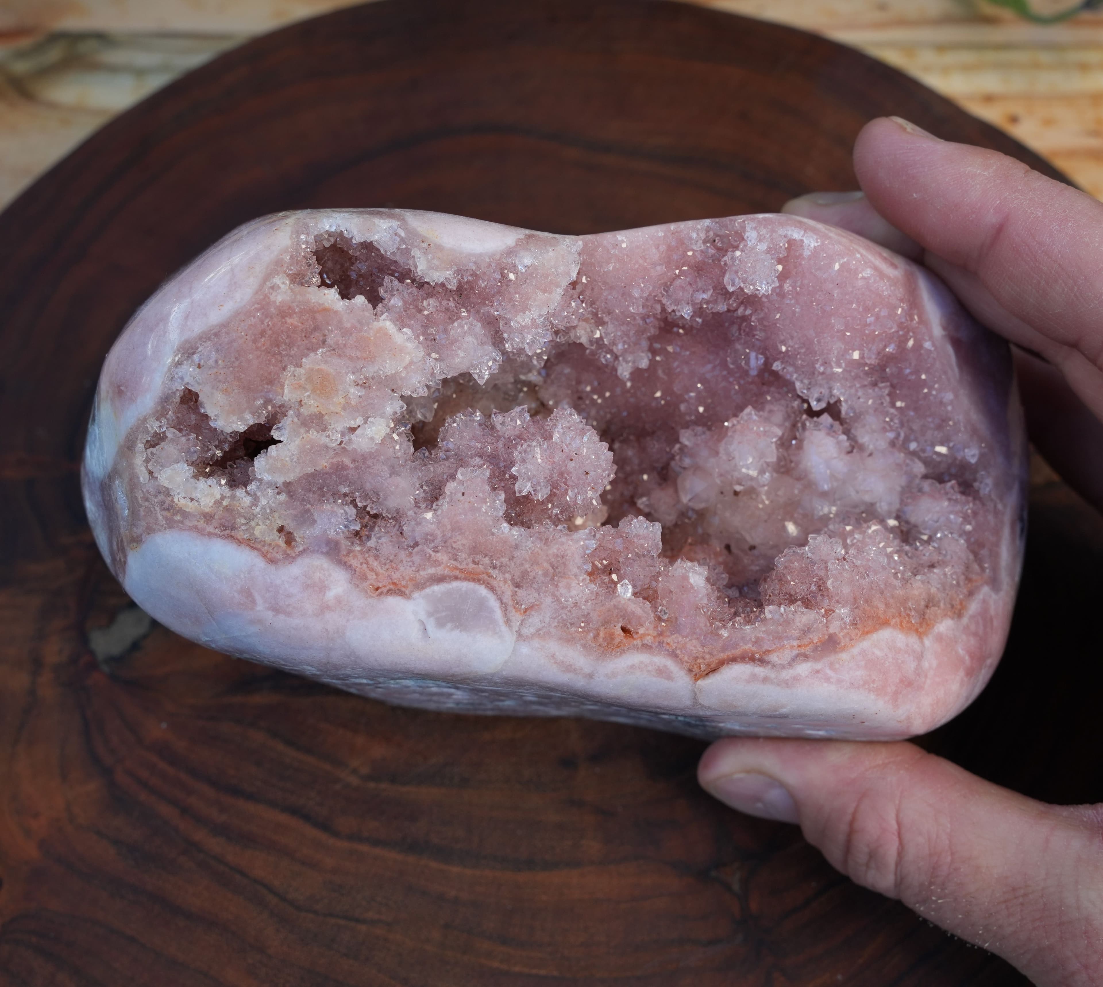 AA Grade Druzy Pink Amethyst Freeform | Reiki Infused